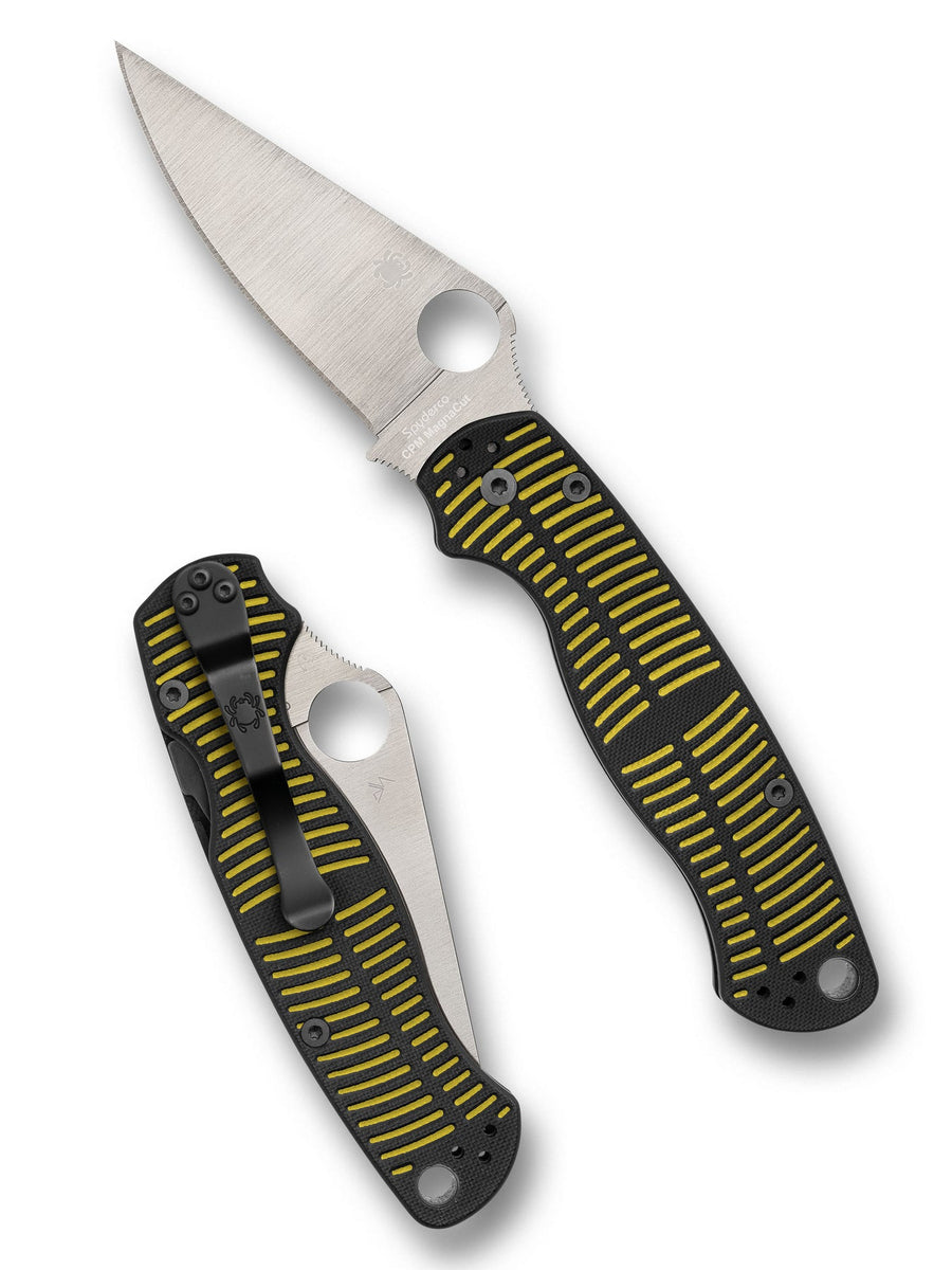 Spyderco Para Military 2 Salt Yellow Black G10 MagnaCut C81GBKYLMCP2