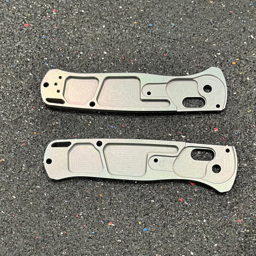 EDCustoms Titanium Scales for Benchmade Bugout 535 — Anodized Sharkskin Slate