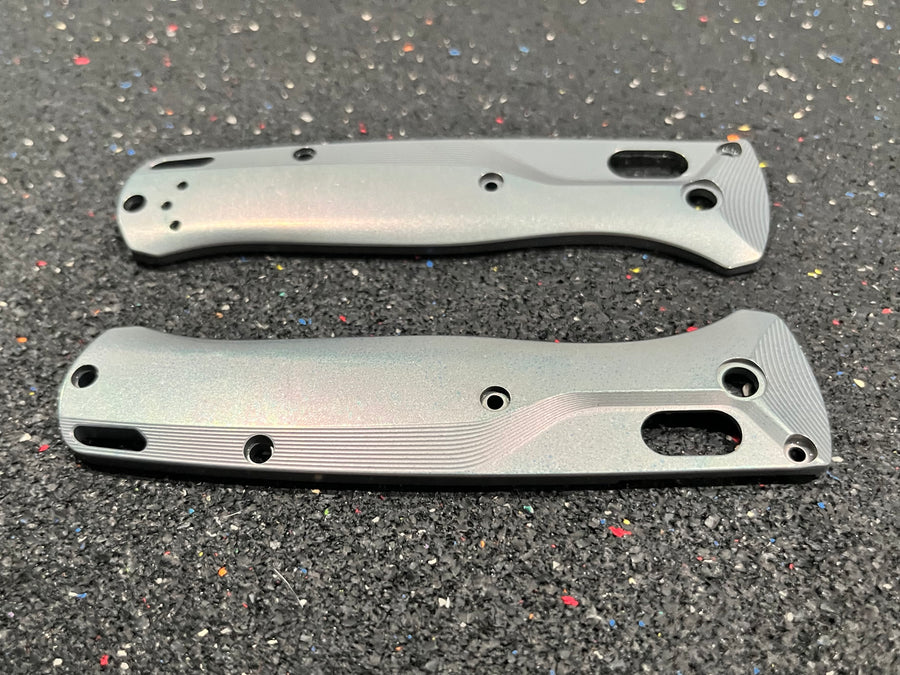 EDCustoms Titanium Scales for Benchmade Bugout 535 — Anodized Sharkskin Slate
