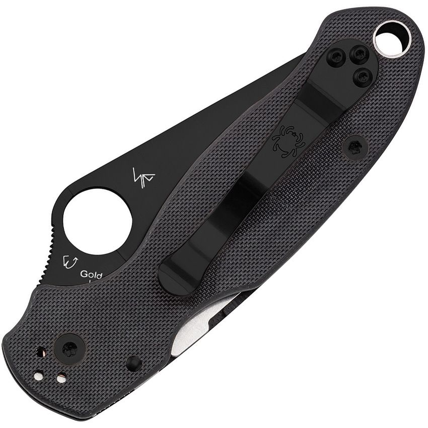 Spyderco Para 3 Folding Knife — Black DLC S45VN Black G10 (C223GPBK)
