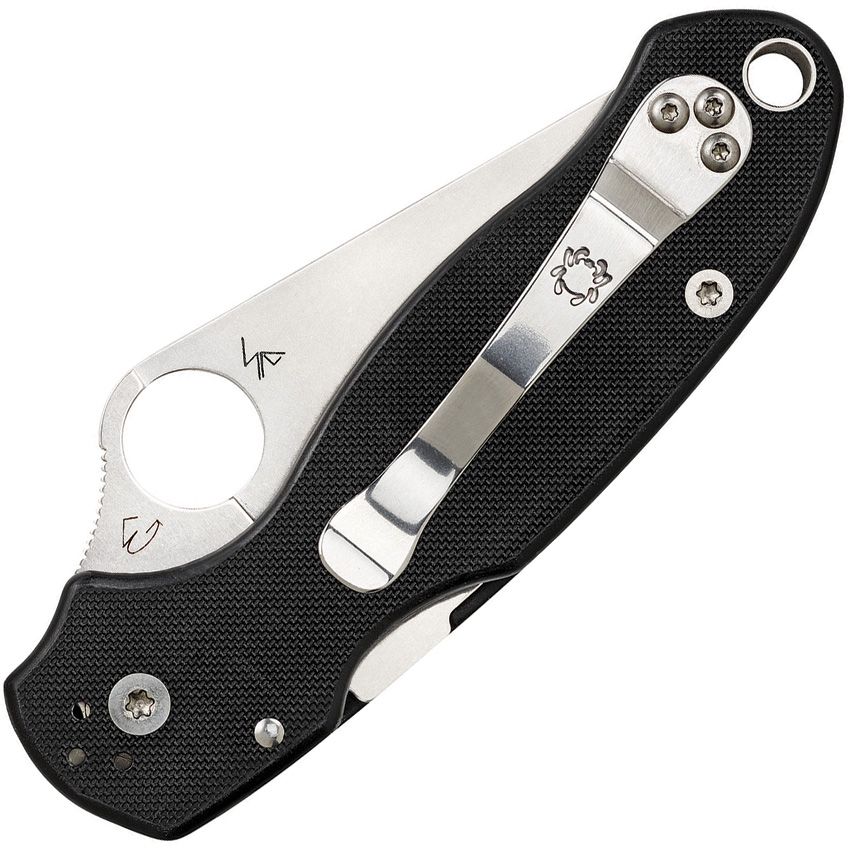 Spyderco Para 3 Folding Knife — Satin S45VN Black G10 (C223GP)
