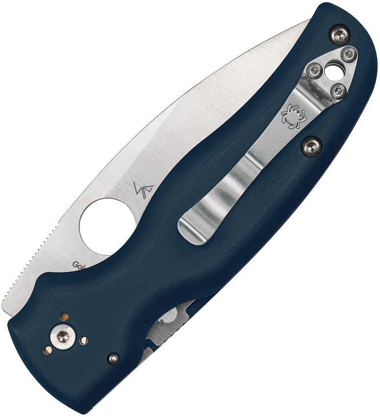 Spyderco Shaman Folding Knife — Cobalt Blue G10 CPM SPY27 (C229GPCBL)
