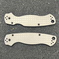 EDCustoms Titanium Scales for Spyderco Para Military 2 - Matte Sandblast - Frag Pattern Milled