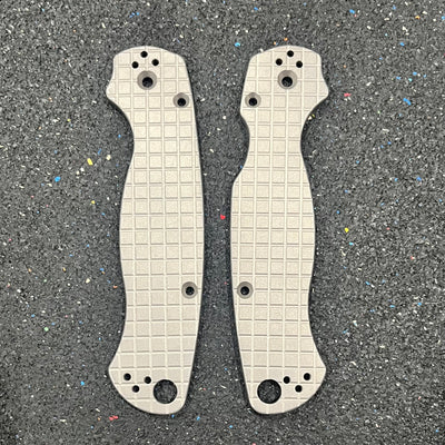 EDCustoms Titanium Scales for Spyderco Para Military 2 - Matte Sandblast - Frag Pattern Milled