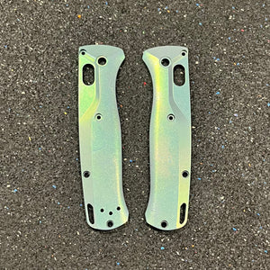EDCustoms Titanium Scales for Benchmade Bugout 535 — Anodized Blue/Teal