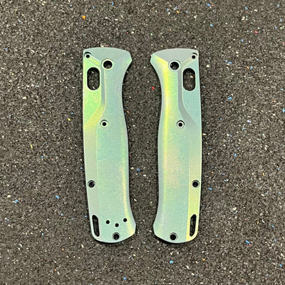EDCustoms Titanium Scales for Benchmade Bugout 535 — Anodized Blue/Teal