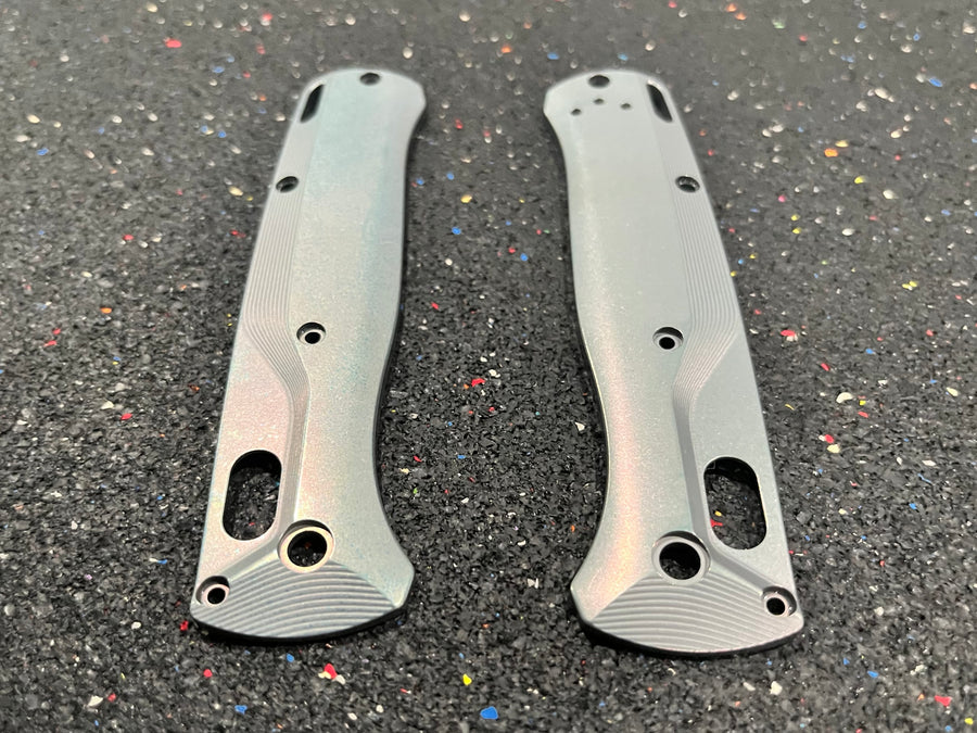 EDCustoms Titanium Scales for Benchmade Bugout 535 — Anodized Sharkskin Slate