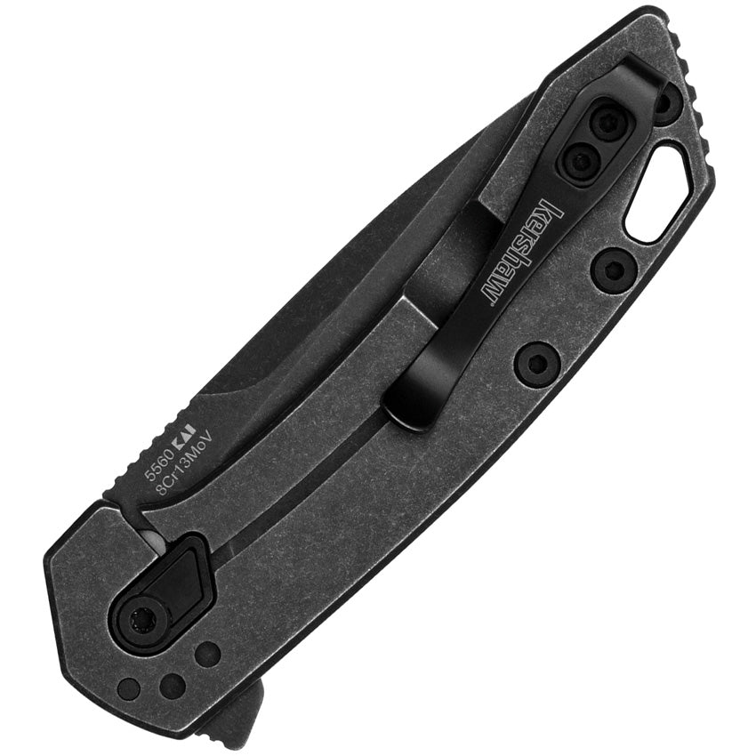 Kershaw Radar Assisted Folding Knife — All-Steel BlackWash - (KS5560)