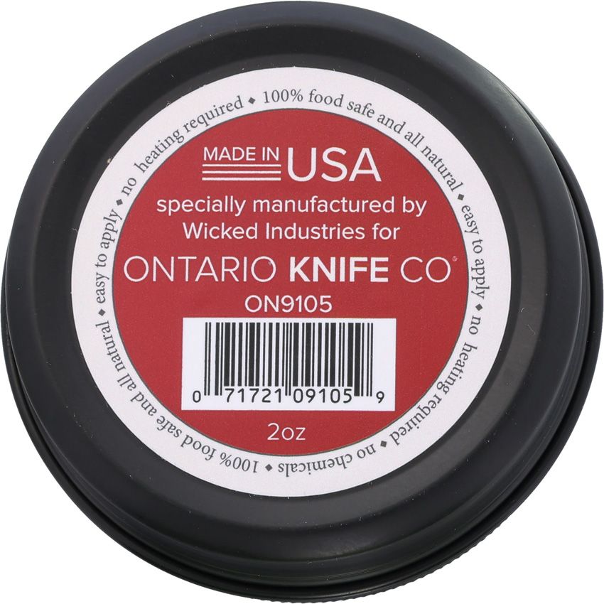 Ontario Knife Company Multi-Purpose Protective Wax 2oz (US Made & Beeswax Based - ON9105)